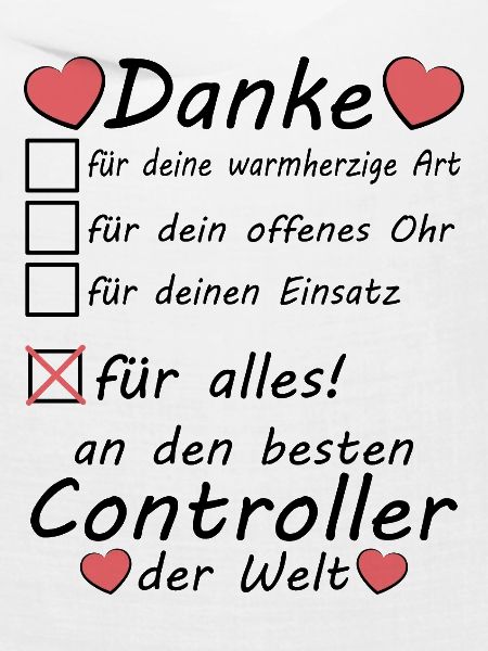 Controller Beruf Abschiedsgeschenk Danke sagen