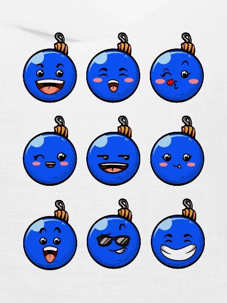 9 Weihnachtskugeln #6/10 Blau