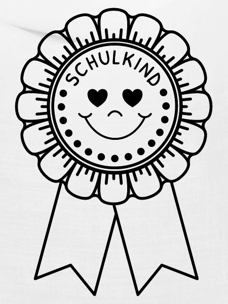 Schulkind Orden mit Herzen