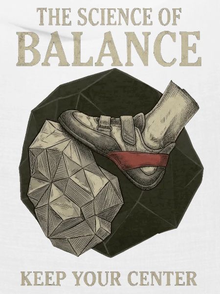 Boulderer Wissenschaft Des Gleichgewichts