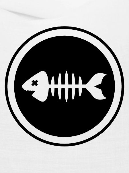 Fisch Symbol Knochen Gräte