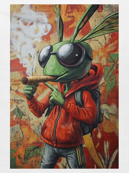 Graffiti-Bug im Hoodie