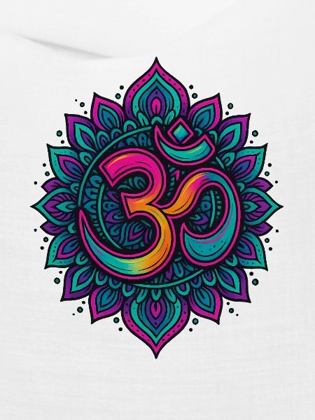 Psychedelisches Om Goa Mandala