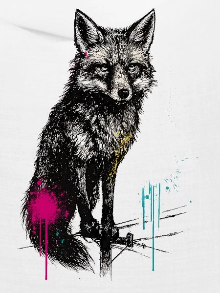Wolfsprühkunst im Wald