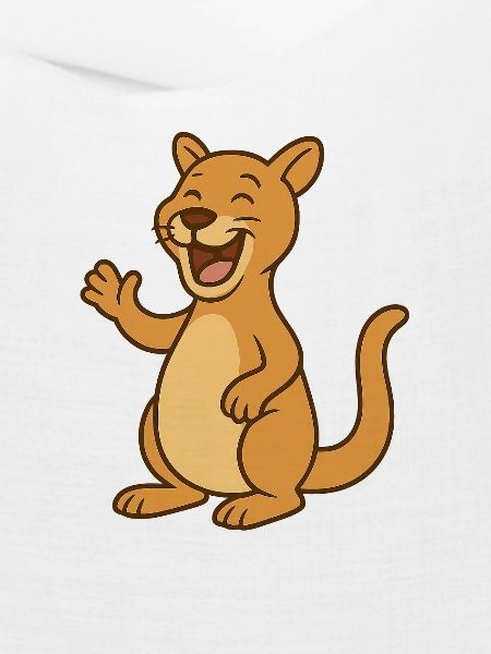 Wildkatze die lacht