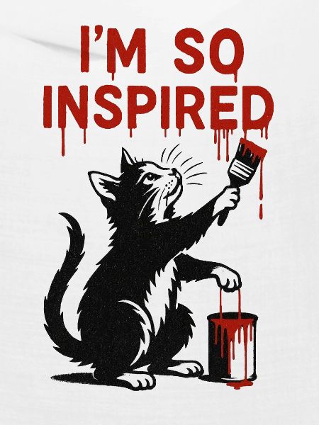Inspiriertes Katzenkunst-Design
