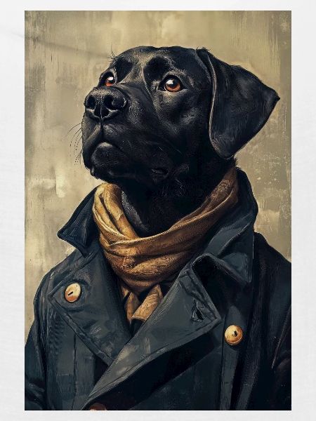 Illustration eines humanoiden Hundes