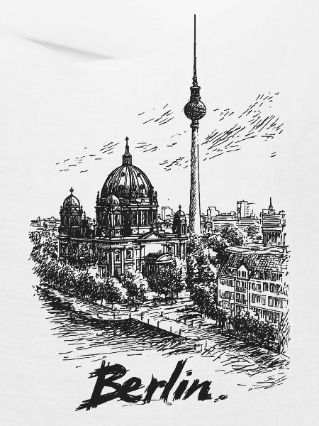Berliner Skyline Silhouette