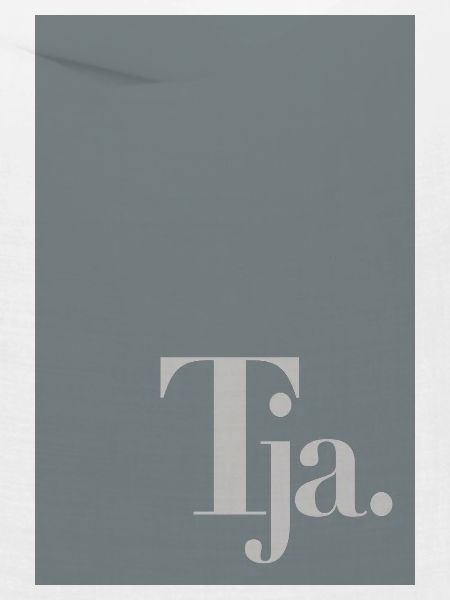 Typografisches Poster „Tja.“