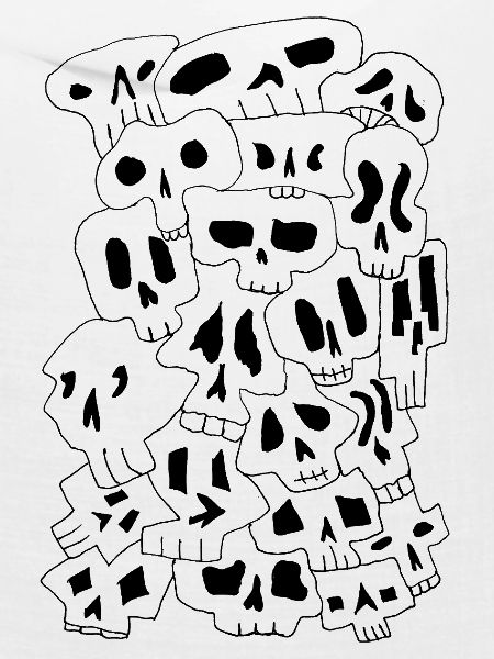 Skulls (Black Outlines)