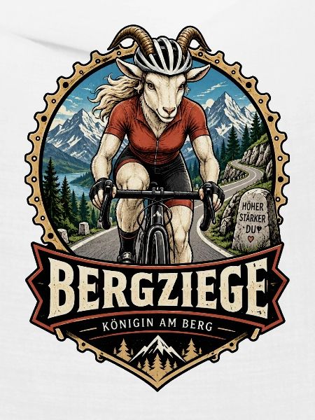 Rennradfahrerin Bergziege