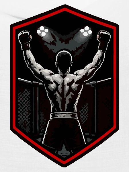 Kampfgeist Siegpose Mma