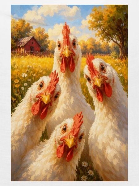 Sunlit Hen Quartett