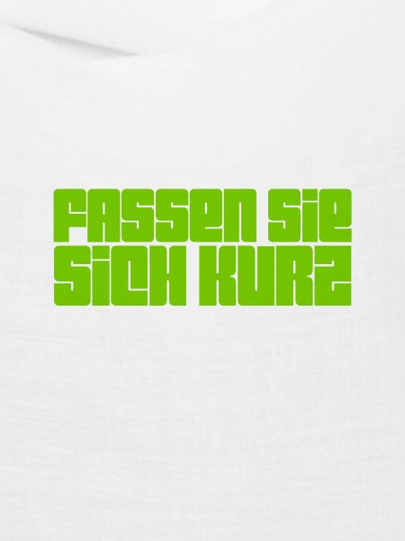 bitte kurz fassen
