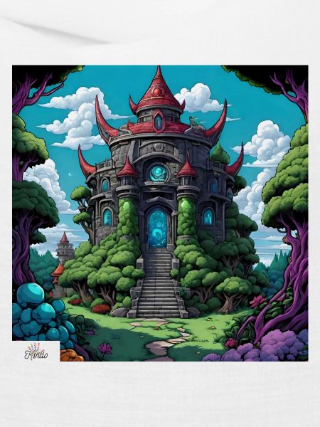 Tempel im Comic-Stil