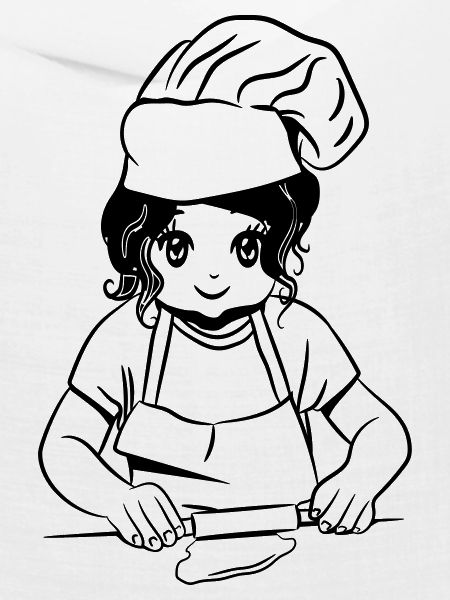 kochen mädchen backen