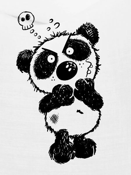 Grummeliger Panda
