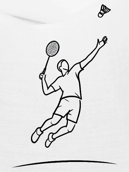 Badminton-Sprungheld