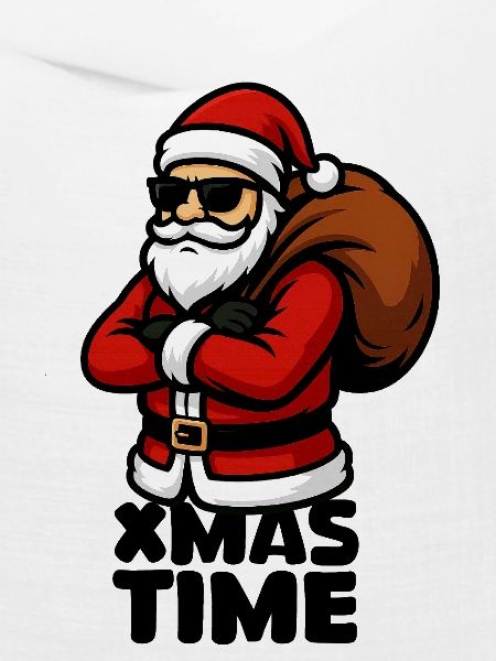 Cooler Santa mit Geschenksack
