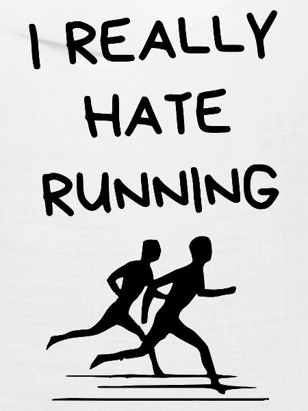 I Really Hate Running – Lustiger Läufer-Spruch