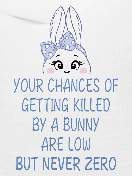 Humorvoller Bunny-Warnhinweis
