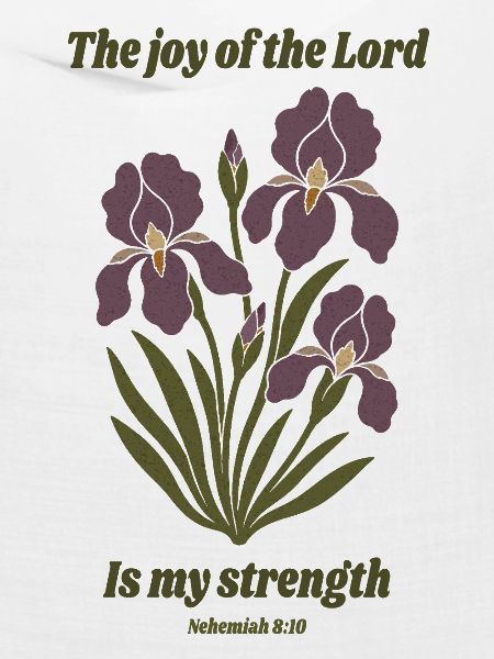 Die Freude des Herrn – Iris-Blumendesign