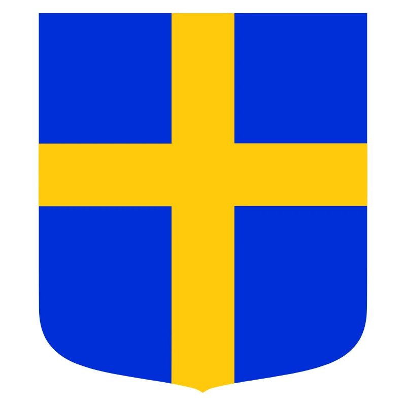 Drapeau bouclier Suède