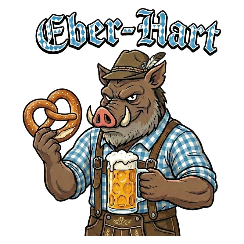 Eber-Hart Bierheld mit Brezel