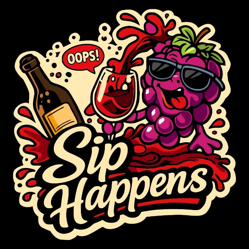 Sip Happens Grapes Comic