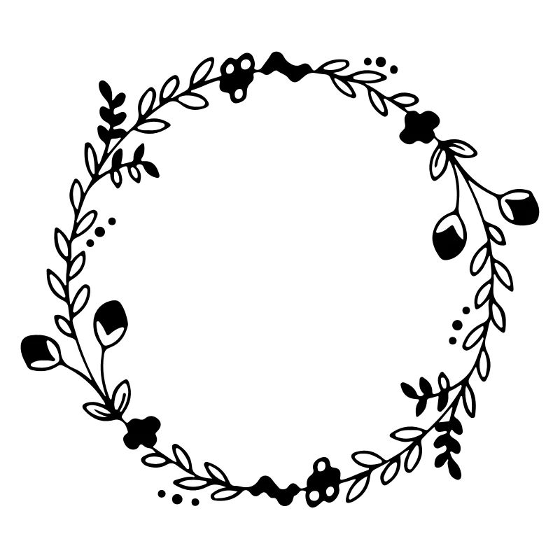 wreath fill yourself with text