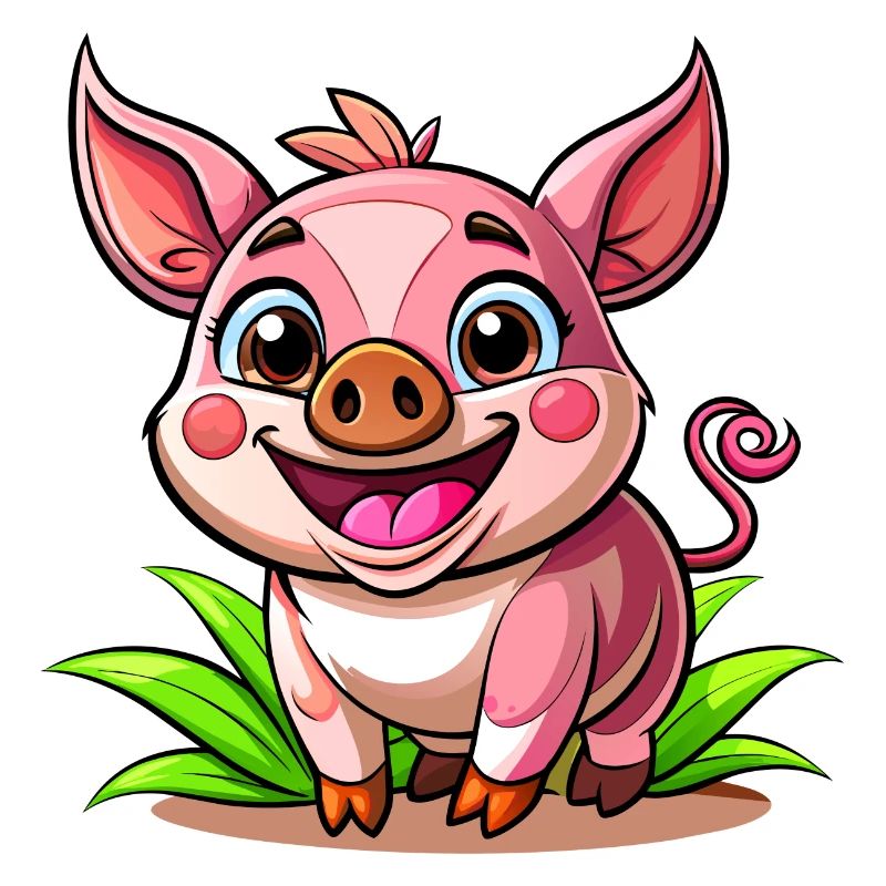 Cheerful piggy