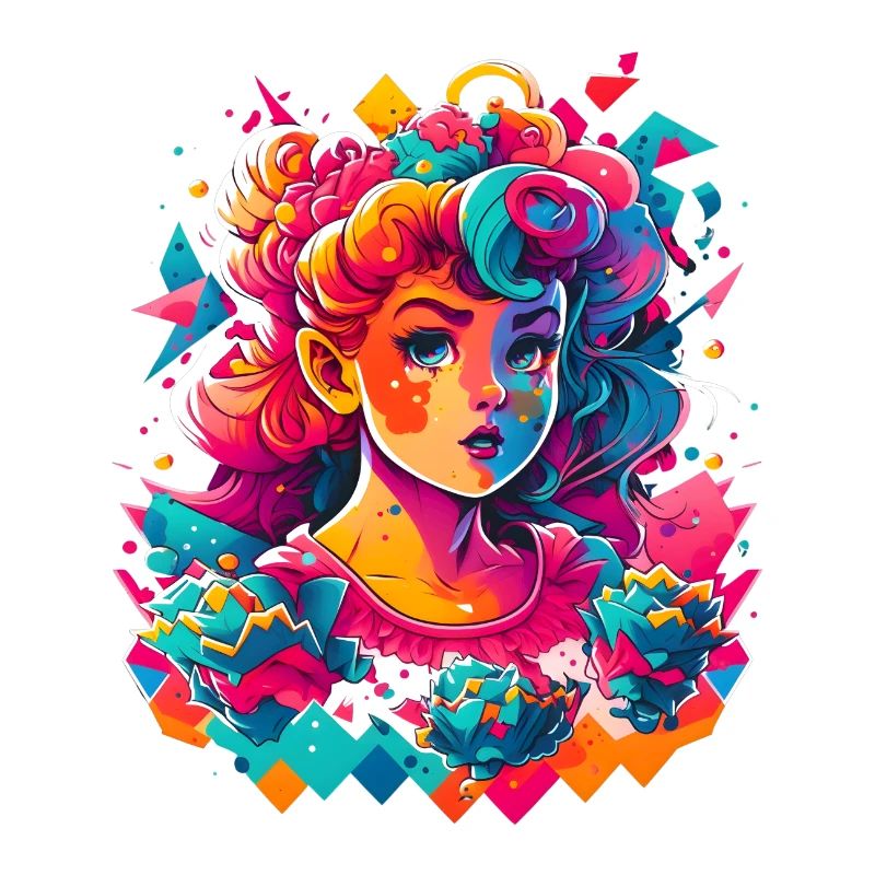 Synthwave Mädchen