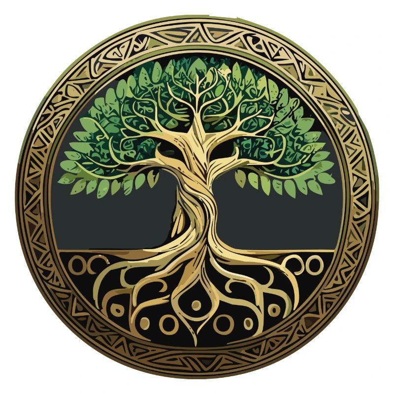 Baum des Lebens Wikinger Midgard Thor Walhalla