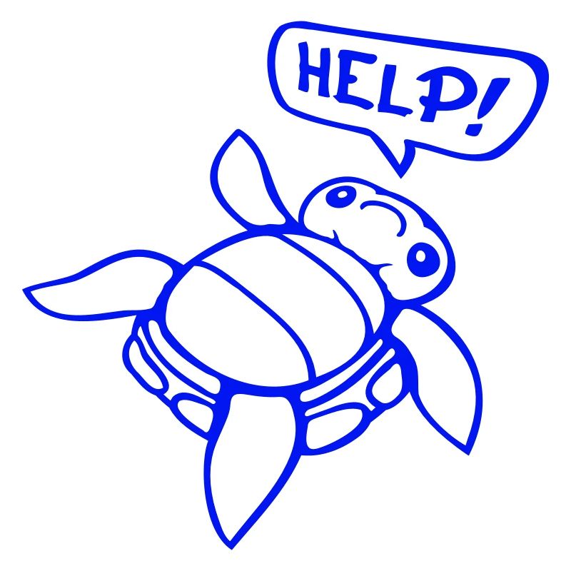 Turtle Back Tilted Over Helpless Side Help