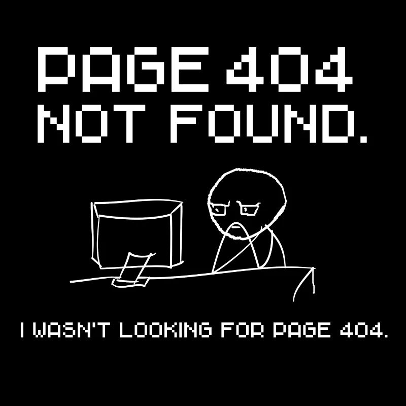 Error 404. Page not found. IT fun