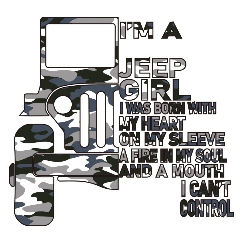 B Ich bin ein Jeep Mädchen Jeep Liebhaber