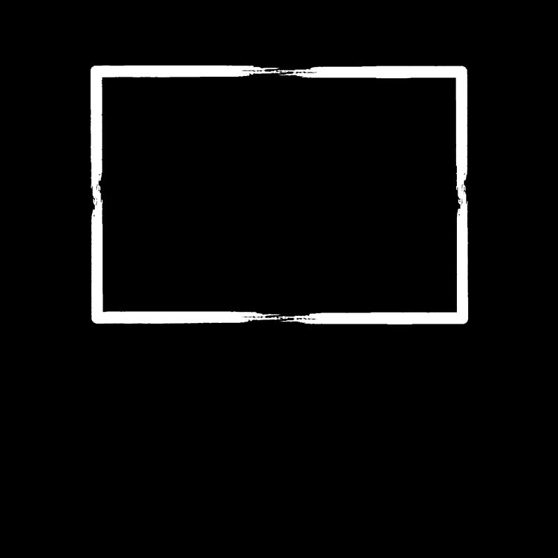 White brush strokes Rectangular frame