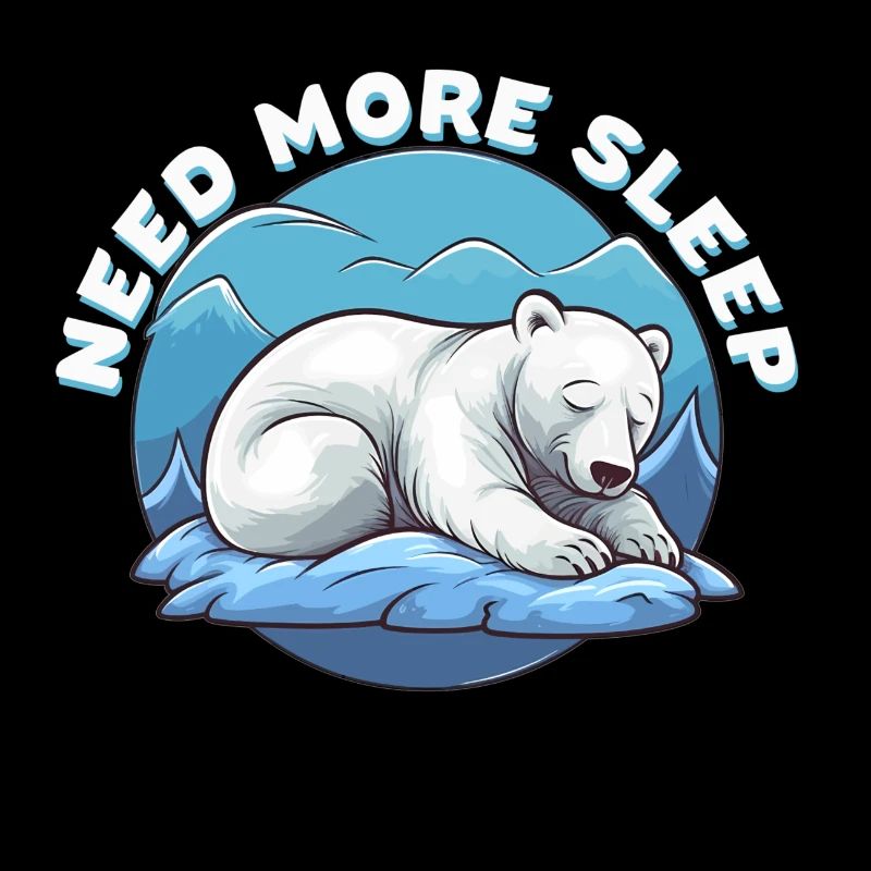 Need more sleep Polar Bear