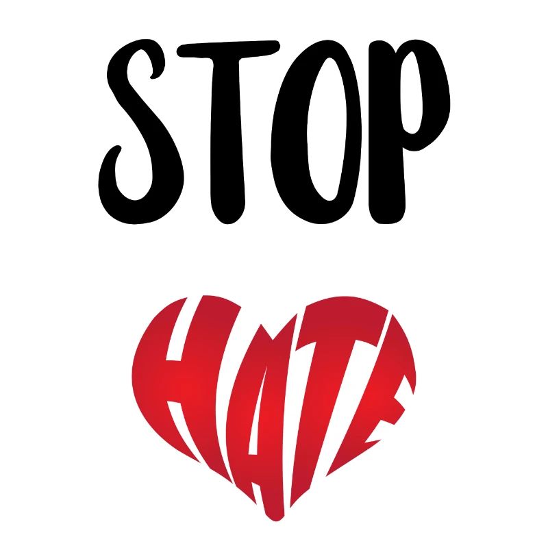 No Hate Dislike Stop Hate Anti Hate