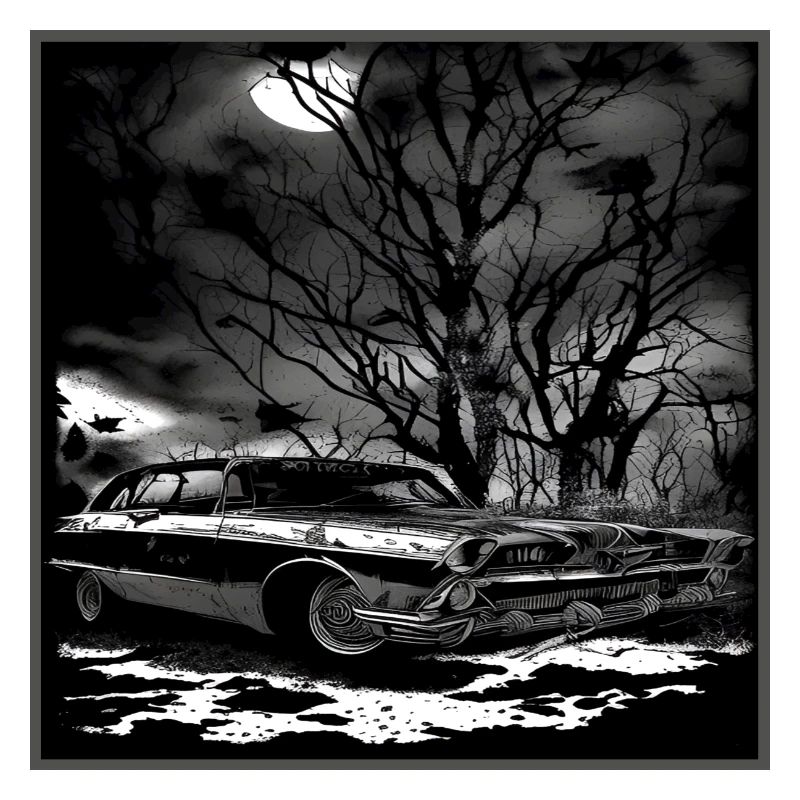 Oldtimer Oldtimer unter verwunschenem Baum