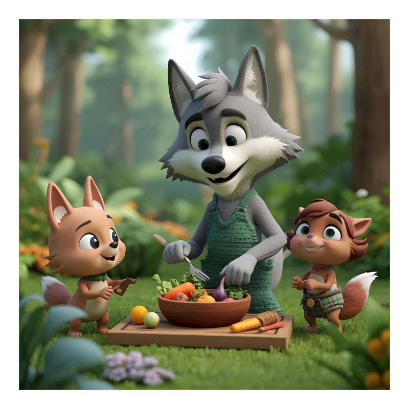 wolf, vegan wolf, friendly wolf