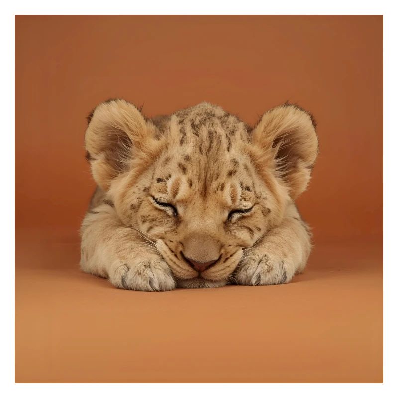 Petit guépard endormi
