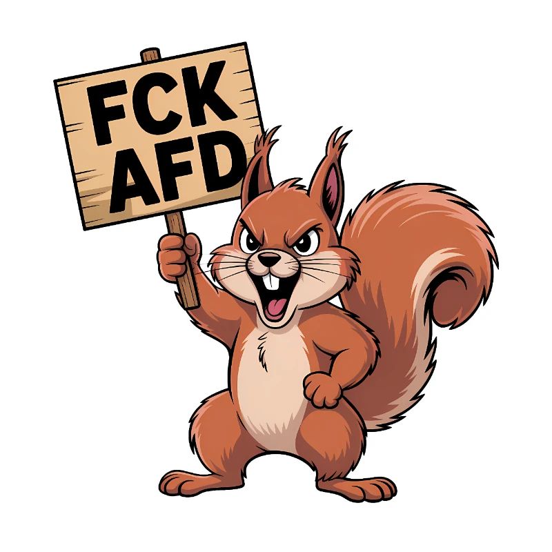 FCK AFD - Antifa Eichhörnchen Tee