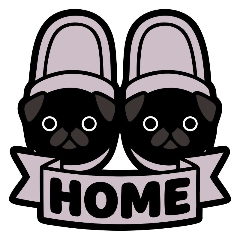Mops Hausschuhe Home Banner