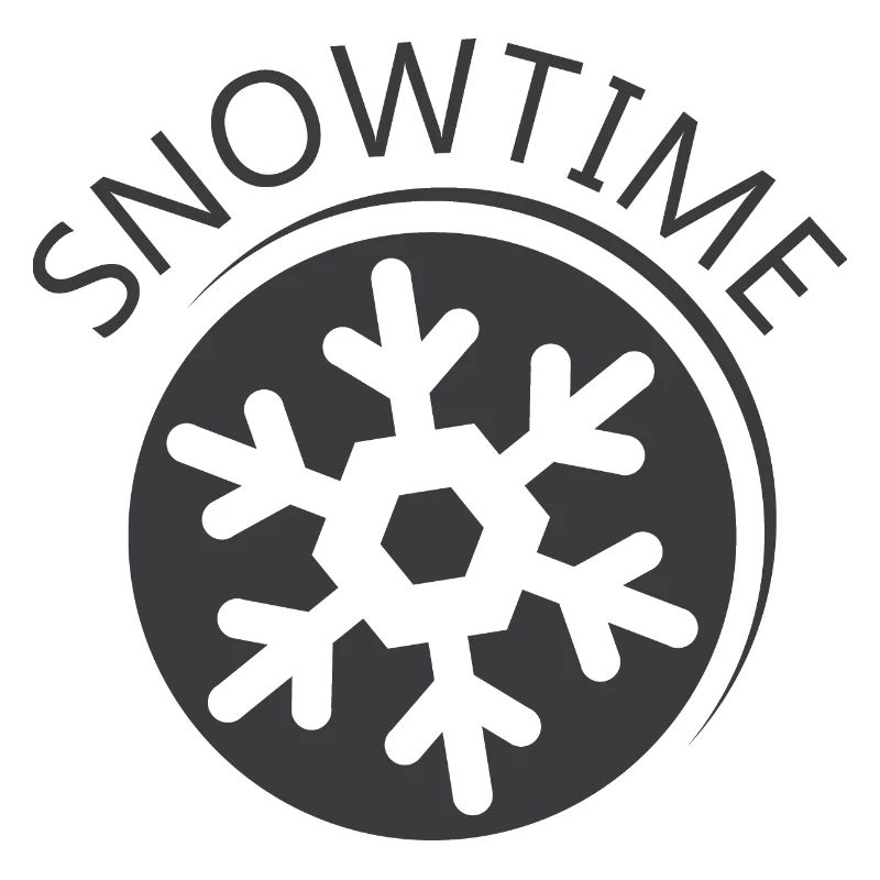 Snowtime Snowflake Snow Crystal Icon Logo