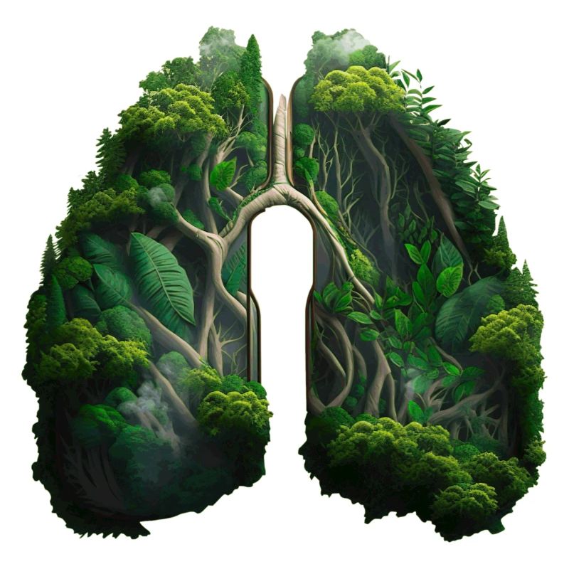Man needs the jungle as a green lung