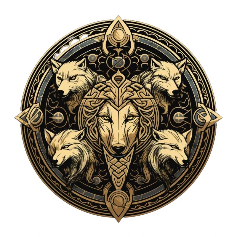 Mystical Wolf Circle