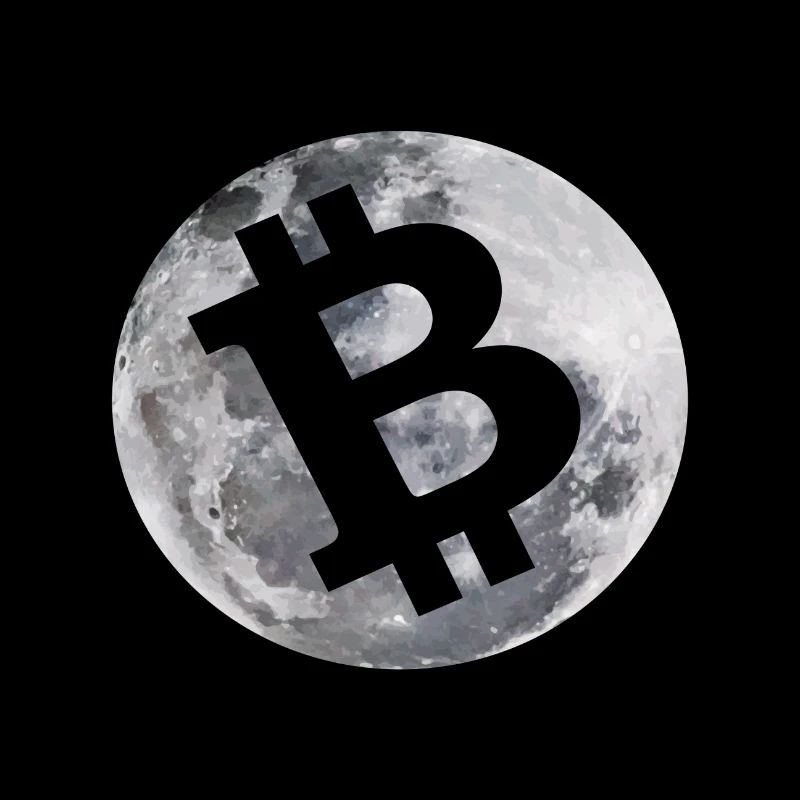 Bitcoin to the moon / Kryptowährung / Geschenkidee
