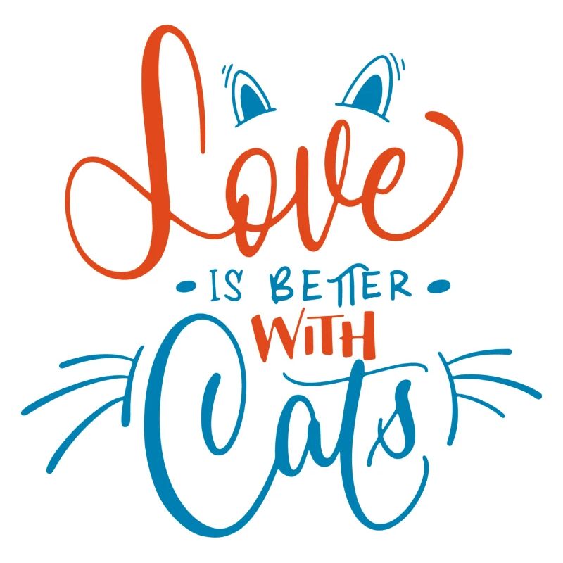 Liebe ist besser mit Katze