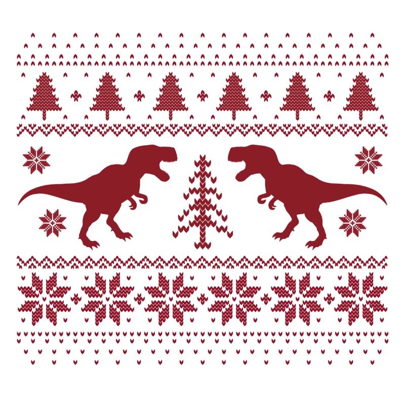 Dinosaurier-Weihnachtspullover